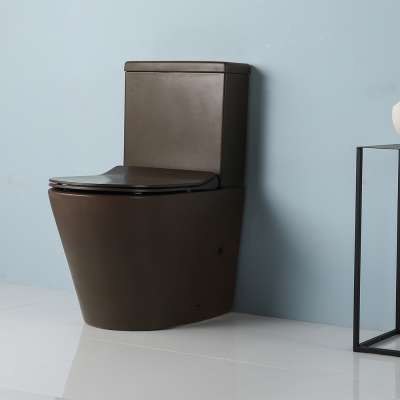 Bathroom Furniture Sink Toilet Brown Color Ceramic Toilet MJ2807