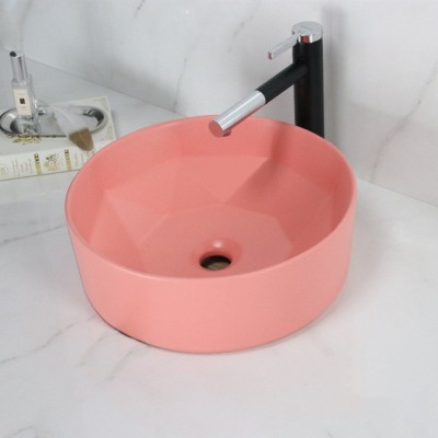 Modern design matt color Ceramic bathroom sink wash hand art basin A460B