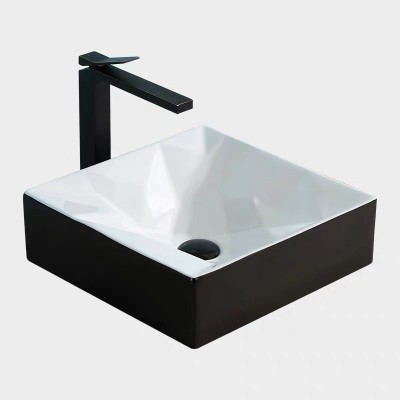 sanitary ware rectangular hand wash bathroom sink basin ceramic counter top wash basin