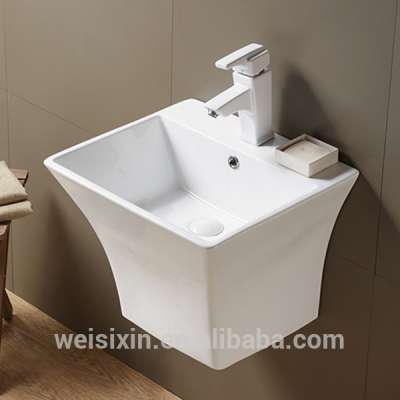 Sanitary ware ceramic hand bathroom wash sink wall hung basin H09