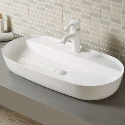 China Bathroom Ceramic Equipment White Art Washing Basin A491A