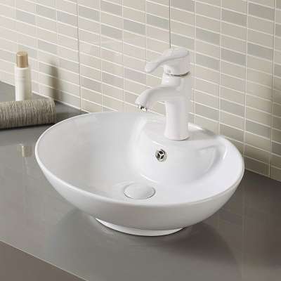 Ceramic Material Oval Shaped Art Basin Hand Washing Basin A455