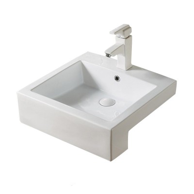 Pure White Color Toilet Basin Counter Top Ceramic One Hole Washing Basin A067